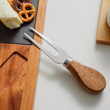 Cutlery: Clevinger 4 Piece Acacia Wood & Slate Cheese Board With Knife Set