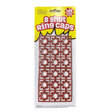 6 Cards of 8-Shot Ring Caps – 144 Shots Each, Total 684 Shots – Toy Gun Cap Refills