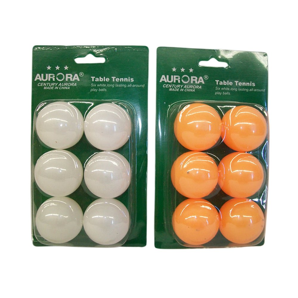 Tennis: 6x Table tennis balls 6 balls on card (36balls) - Orange