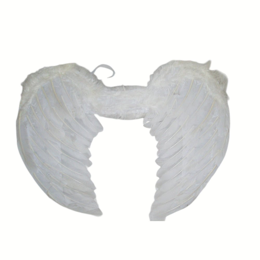 Large feather angel wings assorted colours - Green