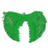 Wellness Accessories: Large feather angel wings assorted colours - Green