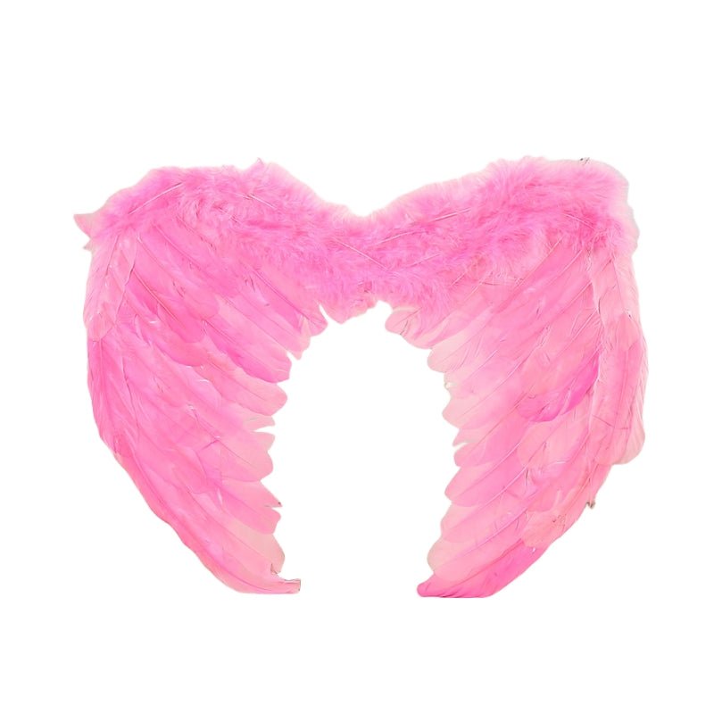 Large feather angel wings assorted colours - Green