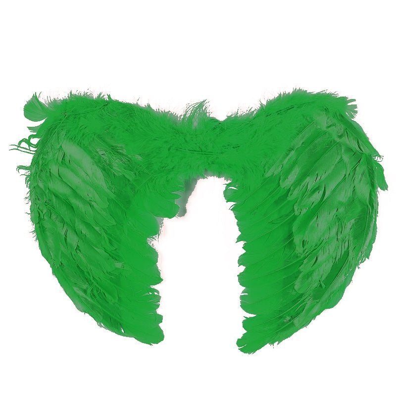 Large feather angel wings assorted colours - Light pink