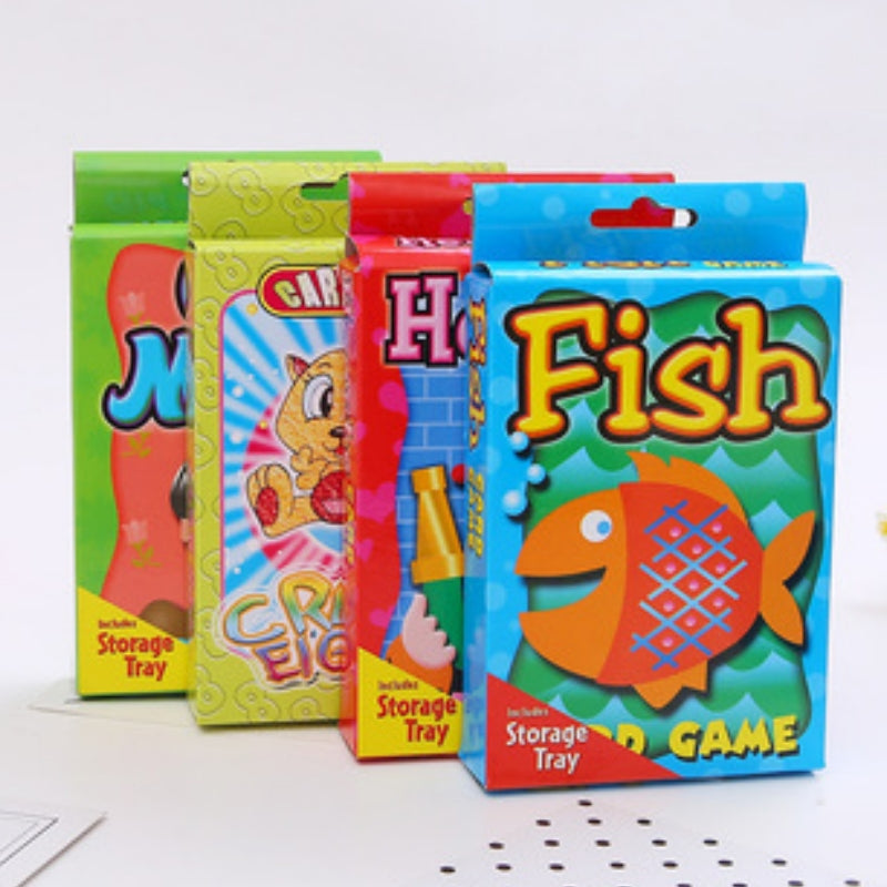 Card Games: Crazy Eight Hearts Old Maid Fish Educational children card games - Hearts