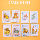 Card Games: Crazy Eight Hearts Old Maid Fish Educational children card games - Hearts