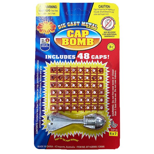 Household Insect Repellents: 2 x Diecast Cap Bomb with 48 Shots pack, traditional toys