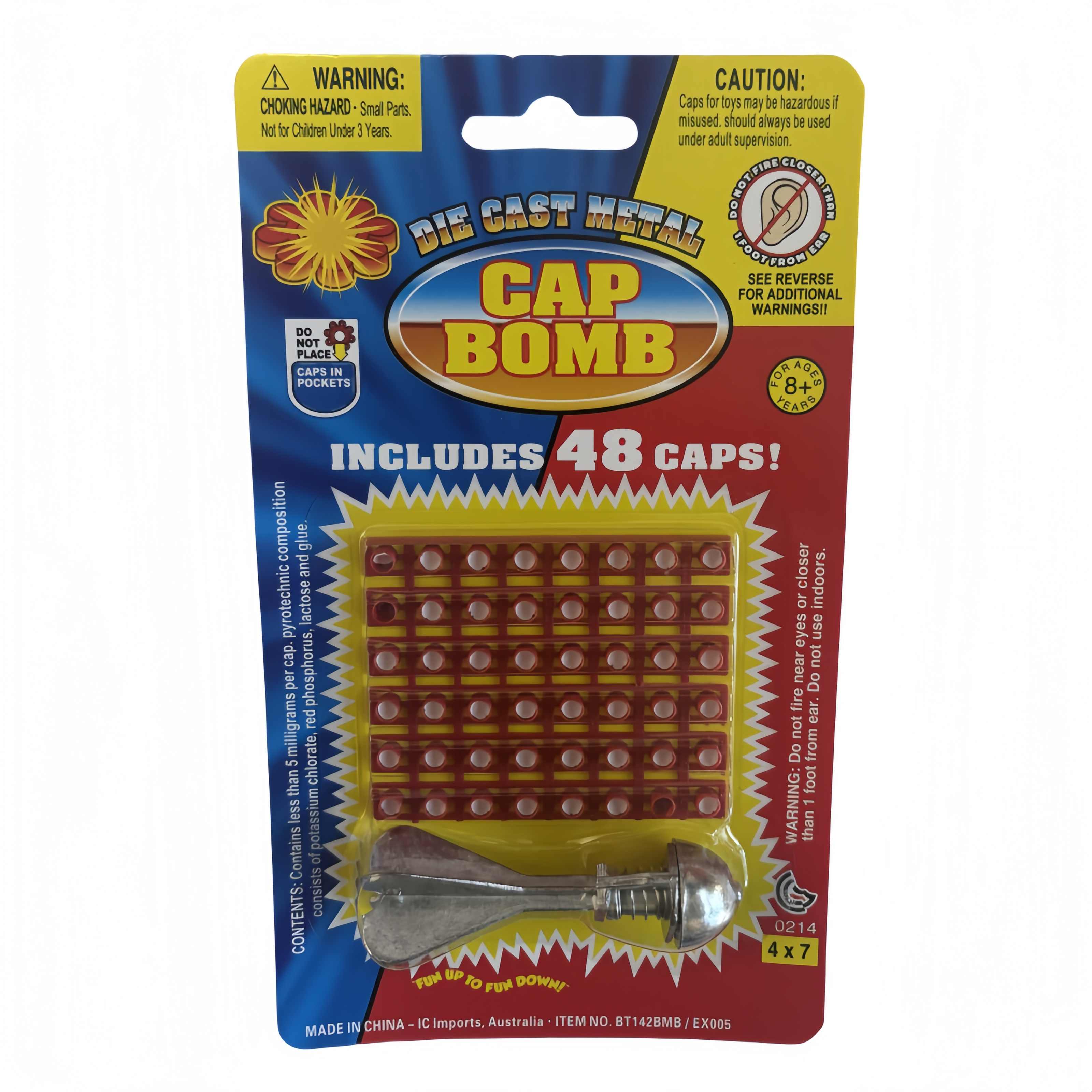 Household Insect Repellents: 2 x Diecast Cap Bomb with 48 Shots pack, traditional toys