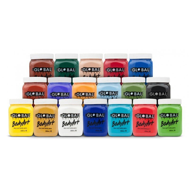 Mannequins: Global Colours BodyArt  Face and body paint in Jar 200ml Performance quality - Deep Green