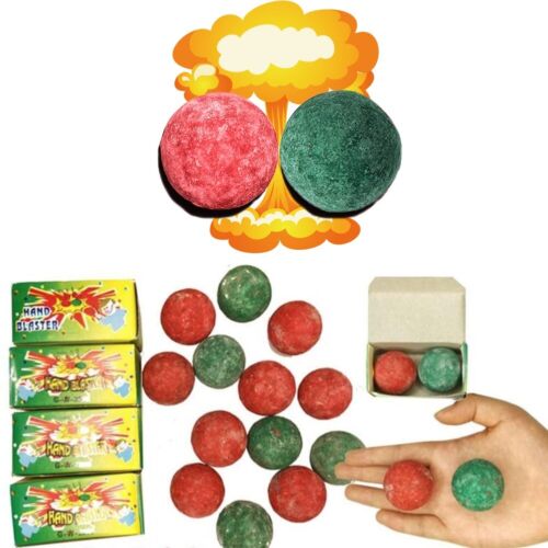 Board Games: 4 packs of HAND BLASTER-Spark Ball Popping Blaster Ball Board Cannon Pop-on-Bump.