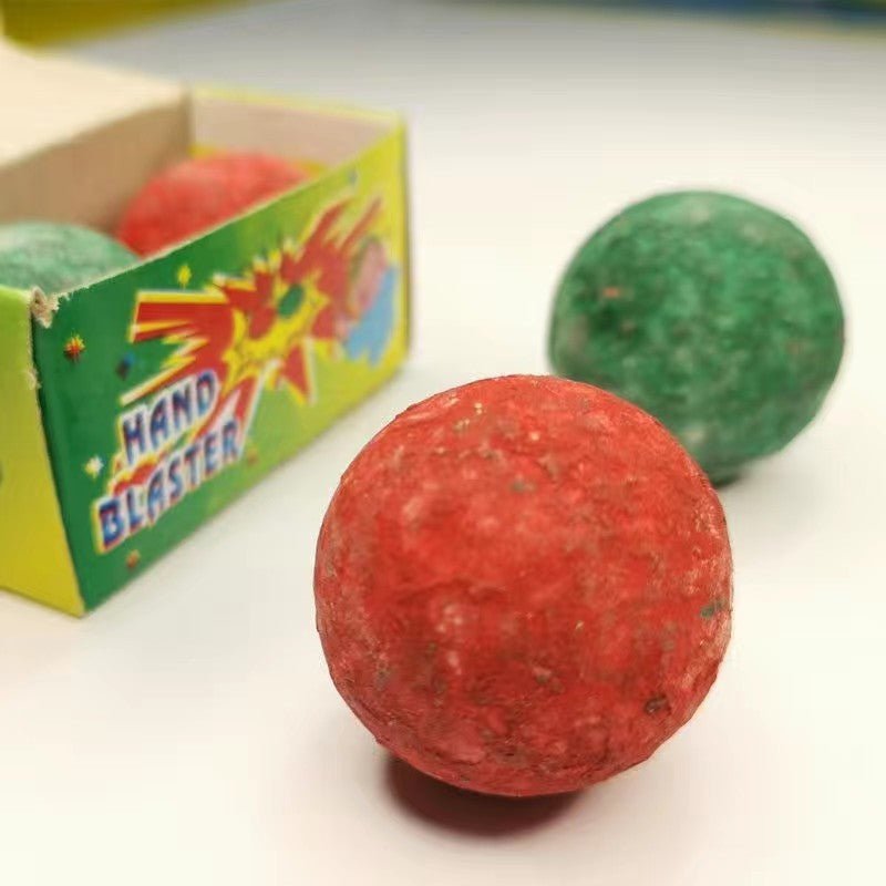 Board Games: 4 packs of HAND BLASTER-Spark Ball Popping Blaster Ball Board Cannon Pop-on-Bump.