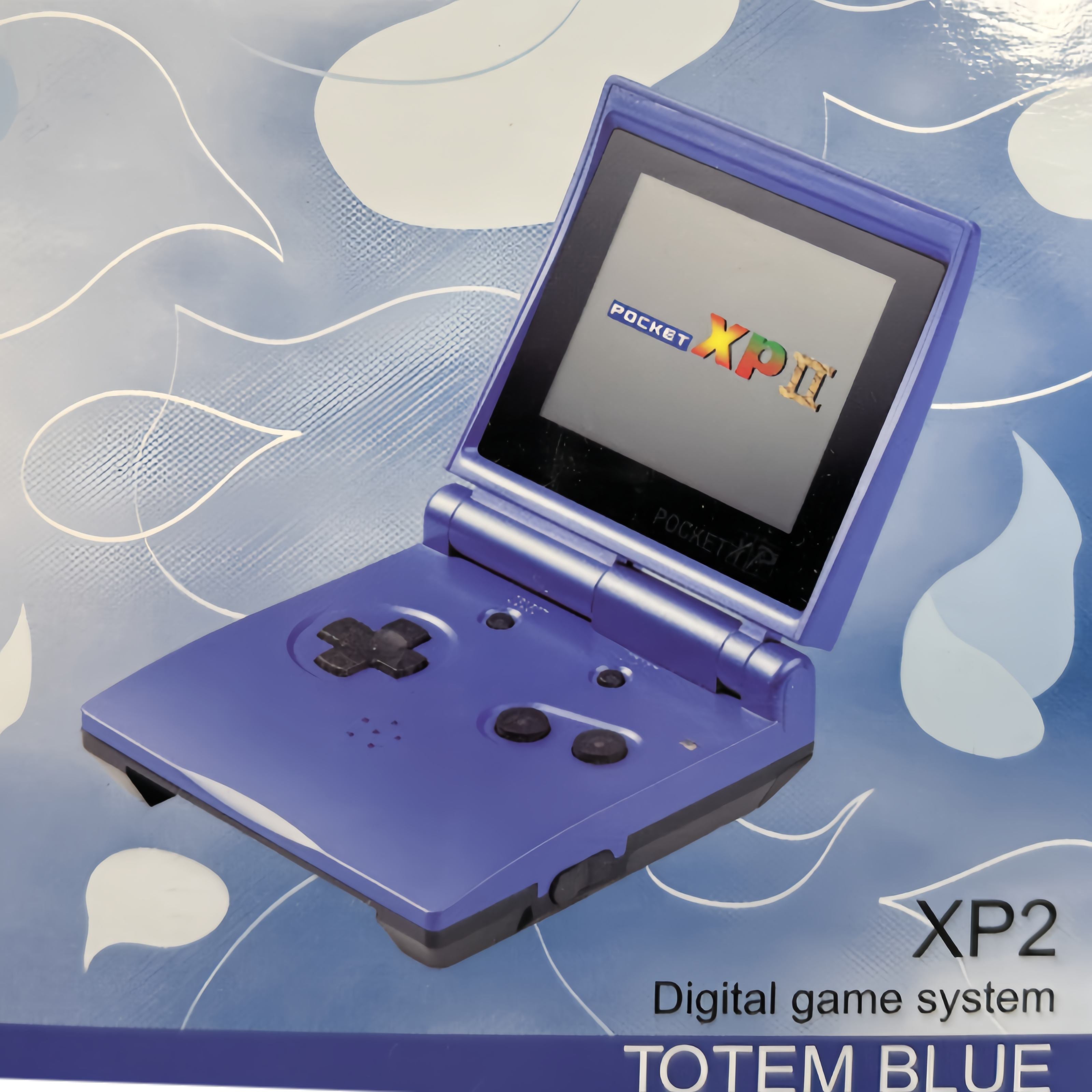 Pocket XP 2 Handheld Game Console – Built-in Classic Games, Game Boy Style, Portable Retro Gaming - Blue