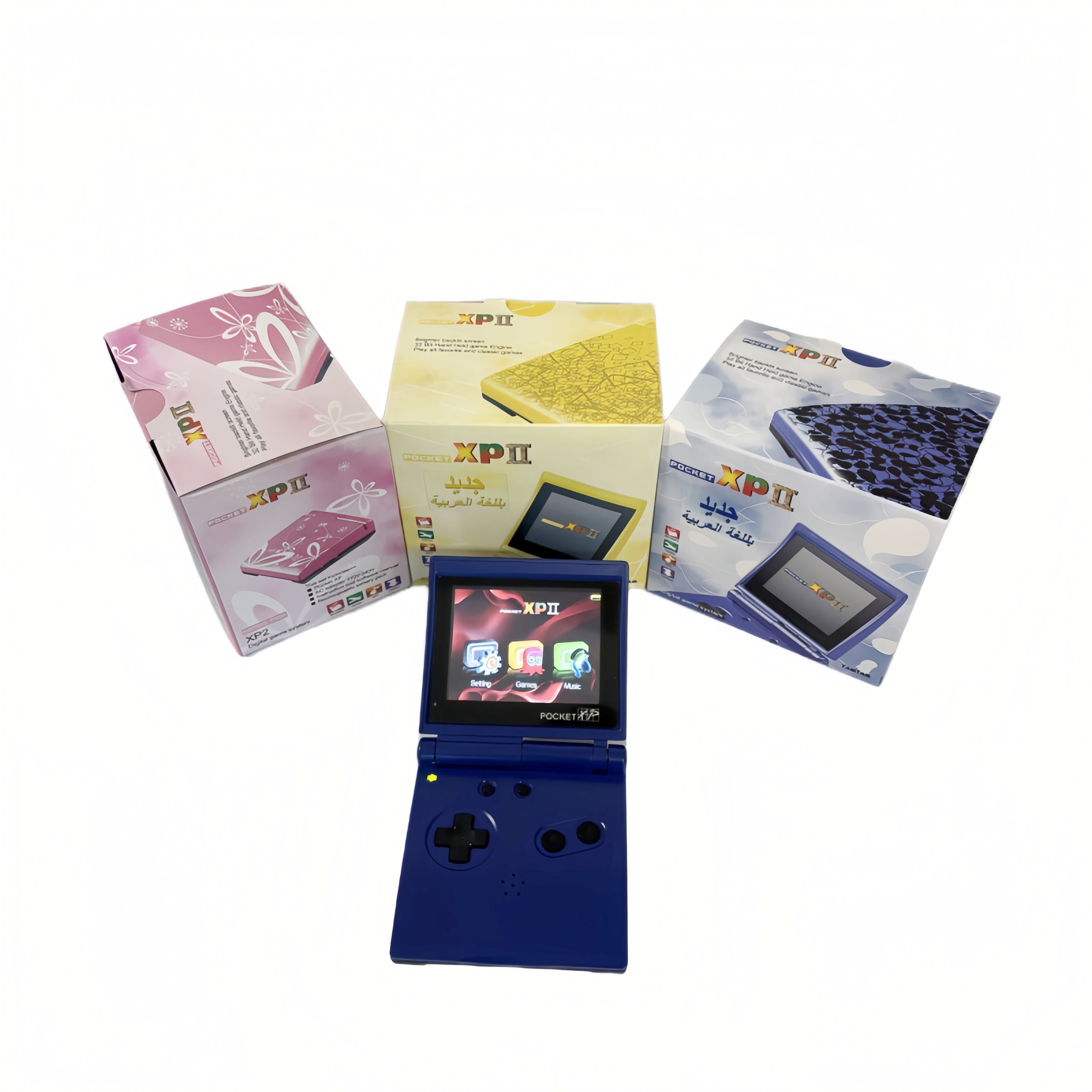 Pocket XP 2 Handheld Game Console – Built-in Classic Games, Game Boy Style, Portable Retro Gaming - Yellow