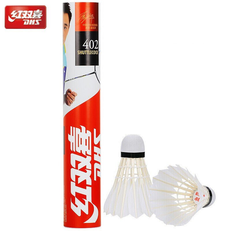 Bird Cages & Stands: 12PCs of DHS Badminton Goose Feather Shuttlecock Model 401 / 402 - 401