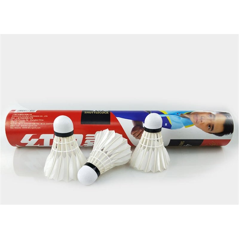 Bird Cages & Stands: 12PCs of DHS Badminton Goose Feather Shuttlecock Model 401 / 402 - 401