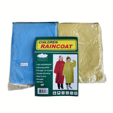 2 PCs of PEVA CHILDS' RAINCOATs fits 7~12years - Yellow