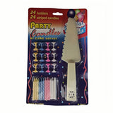 Candles & Diffusers: 4 Sets of Party candles with Cake server sets