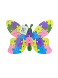 Board Games: WOODEN ANIMAL PUZZLES ALPHABET AND NUMBER ASSORTED - Snake