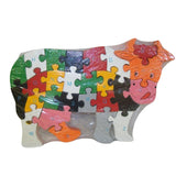 Board Games: WOODEN ANIMAL PUZZLES ALPHABET AND NUMBER ASSORTED - Snake