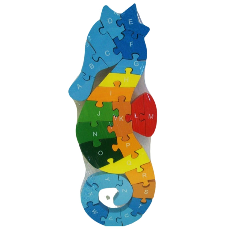 WOODEN ANIMAL PUZZLES ALPHABET AND NUMBER ASSORTED - Owl