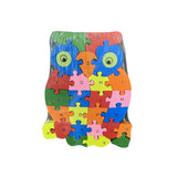 Jigsaw Puzzles & Accessories: WOODEN ANIMAL PUZZLES ALPHABET AND NUMBER ASSORTED - Elephant