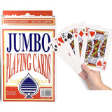 JUMBO PLAYING CARDS Large Deck Card Game Plastic Coated Poker Plating Cards