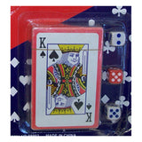 Card Games: Playing card with 6 Colourful Dices