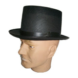 Costumes & Accessories: Black flocked tophat party hat
