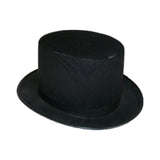 Costumes & Accessories: Black flocked tophat party hat