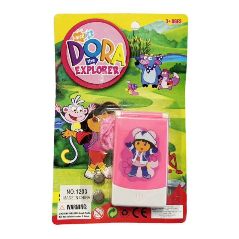 Pretend Play: Toy mobile phone -Dora - Pink