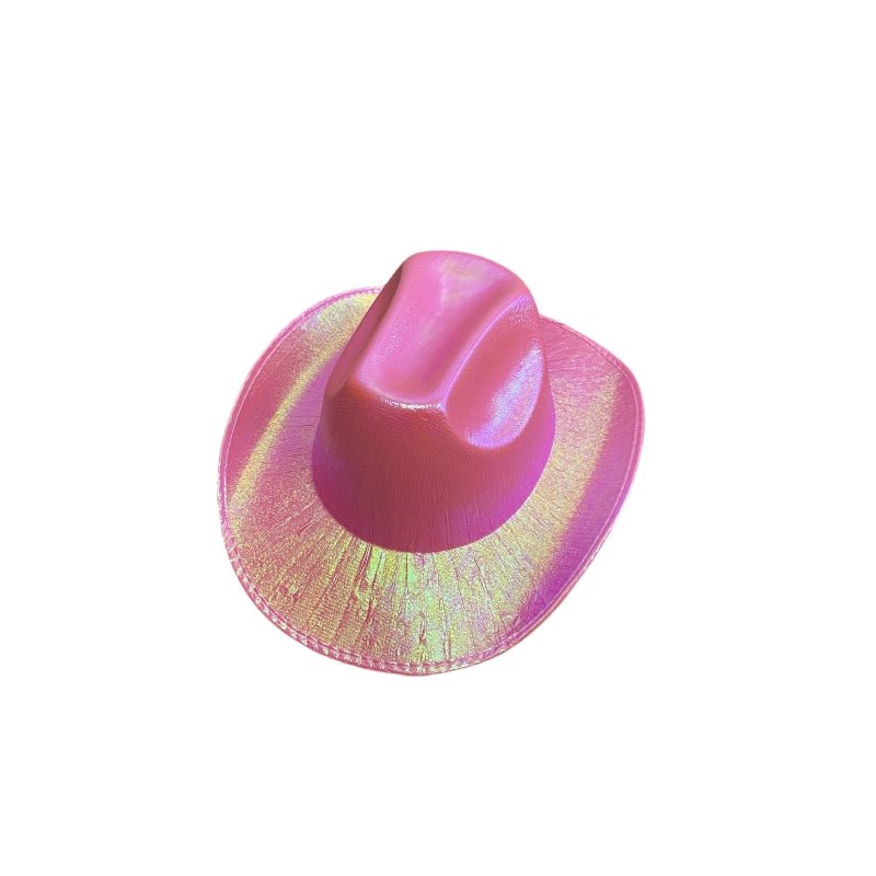 Mannequins: Holographic Cowboy Party Hat (Adult Size) - Green