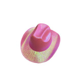 Mannequins: Holographic Cowboy Party Hat (Adult Size) - Pink