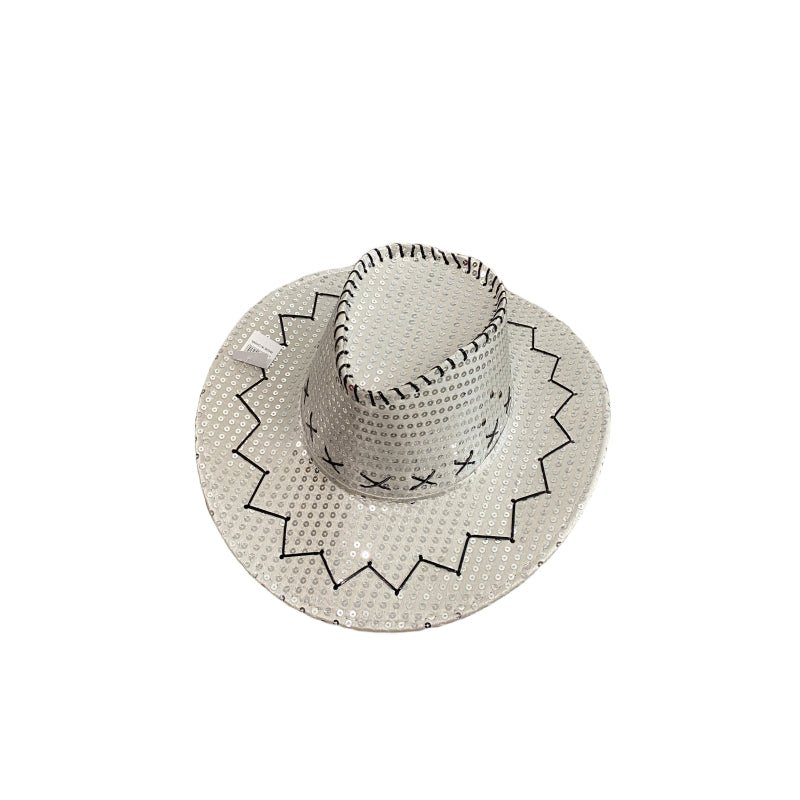 Mannequins: Sequin Cowboy Hat party hat - Pink