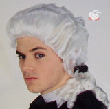 Costumes & Accessories: White Judge Wig Colonial Wig Lawyer Dress Costume Halloween Fancy Party wig