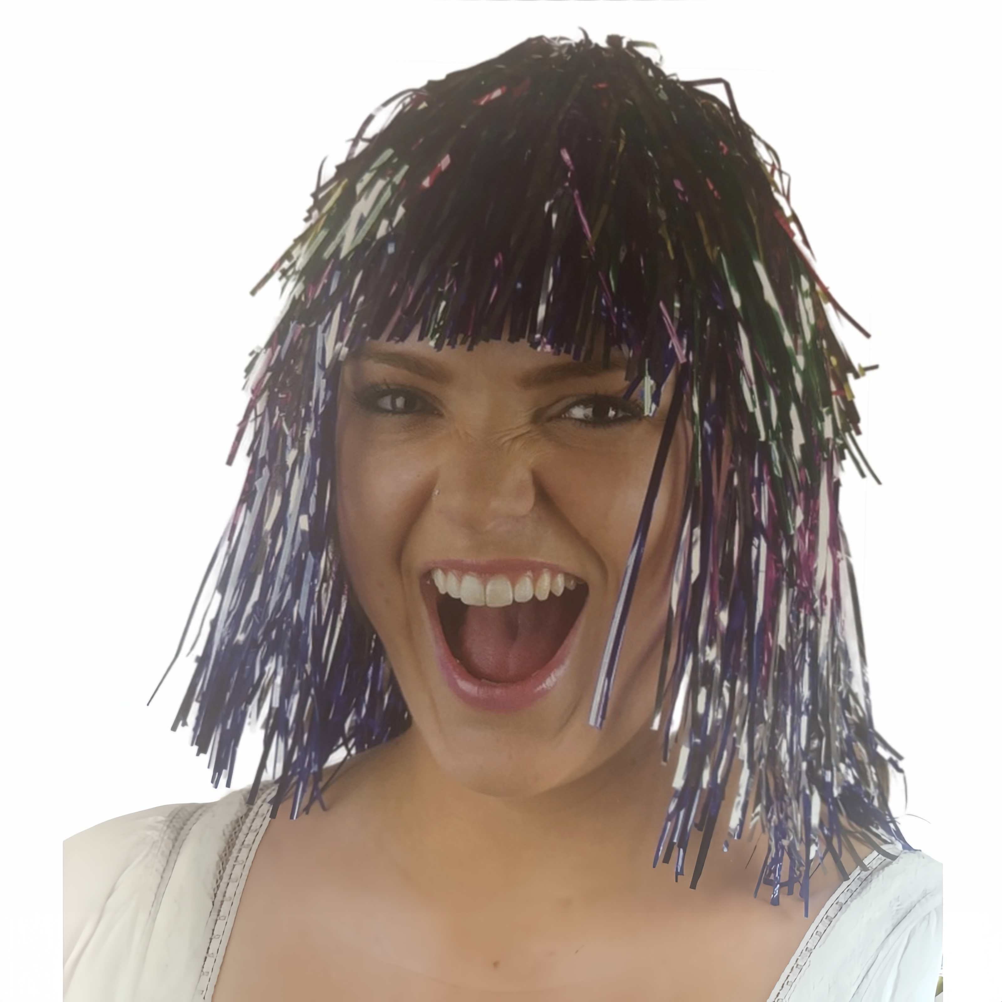 Hair Styling Tools: Tinsel wig-multi colours