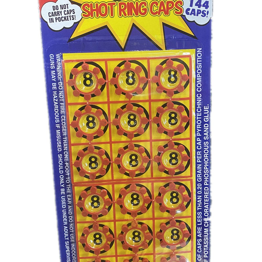 Automotive Repair & Speciality Tools: 8 shots star ring caps for toy cap gun total 144 shots
