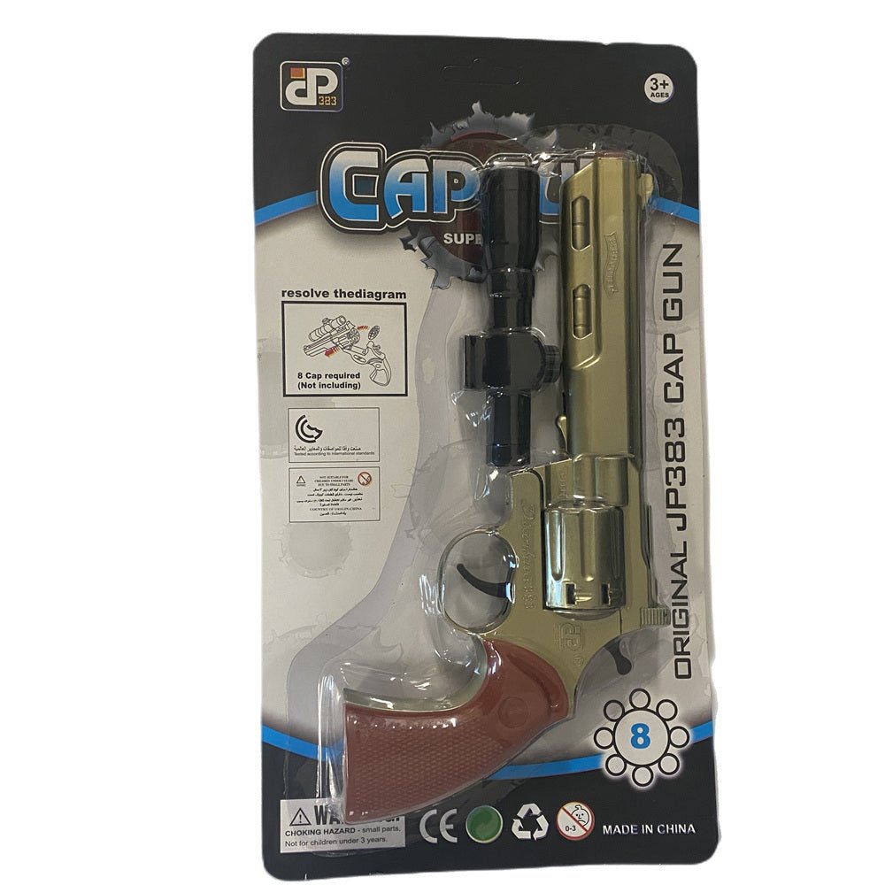Basketball & Basketball Accessories: 8 shots toy cap gun with 144 free caps - Black