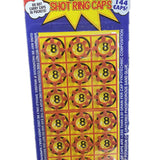 Basketball & Basketball Accessories: 8 shots toy cap gun with 144 free caps - Black