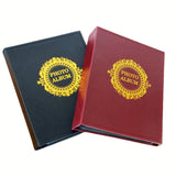Picture Frames: Classic photo album 200 Pcs 4x6 photos Red and Black - Red