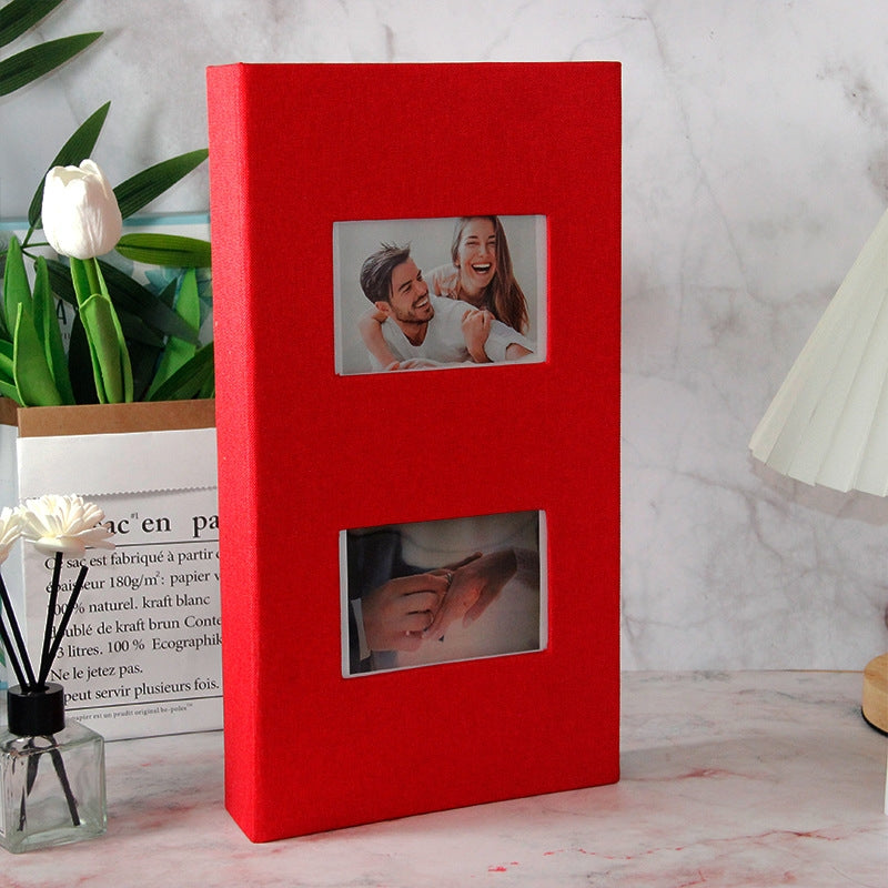 Photo album with luxurious cover Assorted colours Large 300 PCs 6 Inch - Leather