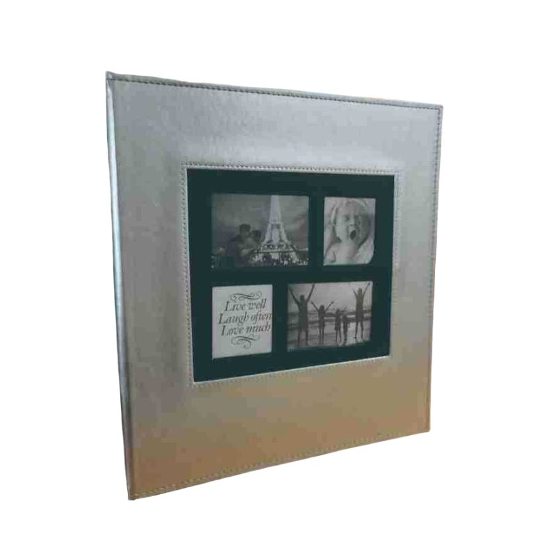 CDs & Vinyl: Extra Large 600-Pocket Leather Photo Album - Black
