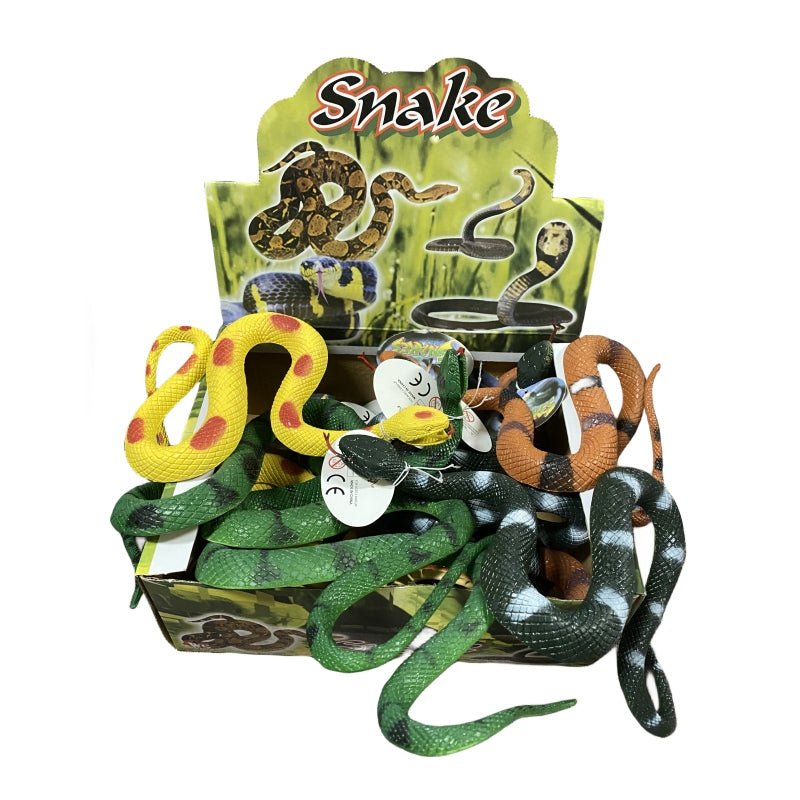 Board Games: 4x Rubber Snakes Realistic Trick Simulation Whimsy Fake Garden Pretend Toy