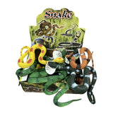 Board Games: 4x Rubber Snakes Realistic Trick Simulation Whimsy Fake Garden Pretend Toy