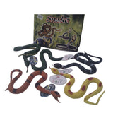 Board Games: 4x Rubber Snakes Realistic Trick Simulation Whimsy Fake Garden Pretend Toy