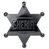 3D Wall Art: METAL SHERIFF BADGE ASSORTED COLOURS - Bronze