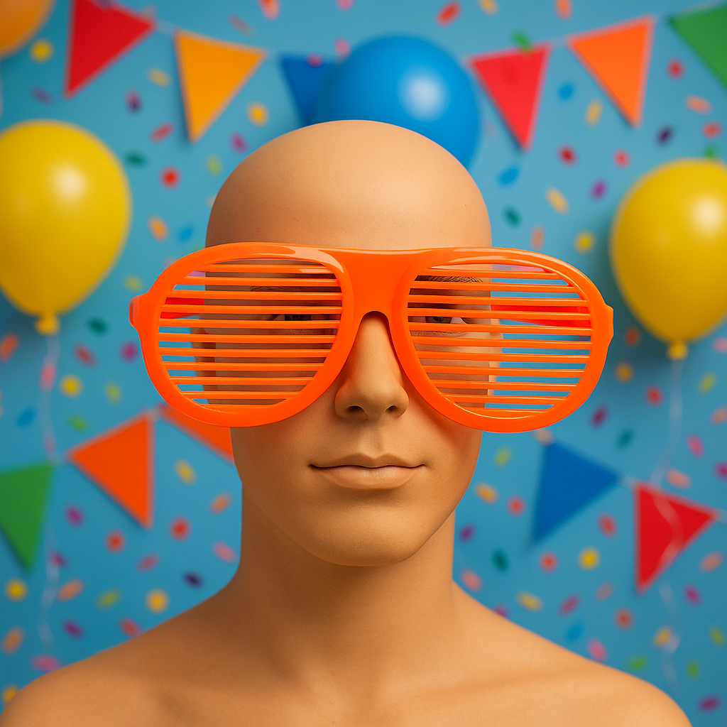 2X Giant Oversized Shutter Shades – Assorted Colours, Fun Party Glasses, Novelty Costume Accessory