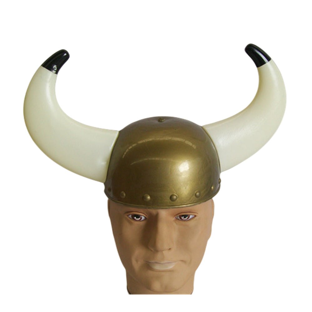 Costumes & Accessories: Viking Helmet Horns Medieval Gladiator Armour Dress Up Costume Party Hat