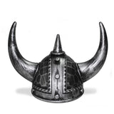 Mannequins: Viking Helmet Medieval Viking Horned Hat Warrior Costume Hat Cosplay-Silver Black