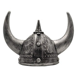 Mannequins: Viking Helmet Medieval Viking Horned Hat Warrior Costume Hat Cosplay-Silver Black