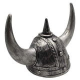 Mannequins: Viking Helmet Medieval Viking Horned Hat Warrior Costume Hat Cosplay-Silver Black