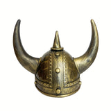 Mannequins: Viking Helmet Medieval Viking Horned Hat Warrior Costume Hat Cosplay-Golden Black